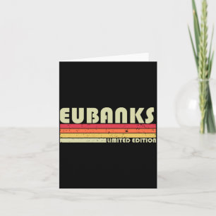 Eubanks Nachname Lustig Retro Vintage 80er 90er Karte