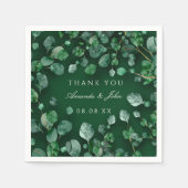 Eucaliptus Rustic Wedding Event Serviette (Vorderseite)