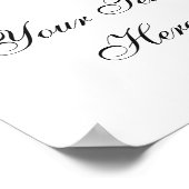 Eucalyps benutzerdefiniertes Textposter für Wasser Poster (Ecke)