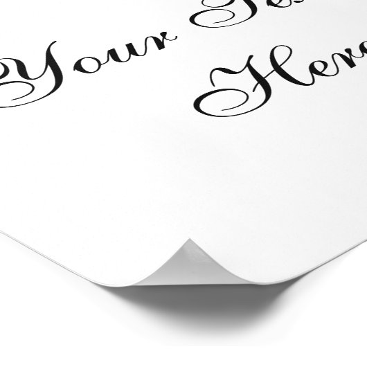 Eucalyps benutzerdefiniertes Textposter für Wasser Poster (Ecke)