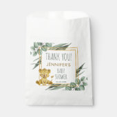 Eucalyptu Jungle Safari Lion Baby Dusche Vielen Da Geschenktütchen (Vorderseite)