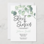 Eucalyptus 16 . Geburtstag Einladung zum Geburtsta (Vorderseite)