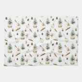 Eucalyptus Acorns Weihnachten Geschirrtuch (Horizontal)