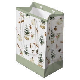 Eucalyptus Acorns Weihnachten Mittlere Geschenktüte