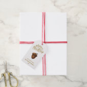 Eucalyptus Acorns Weihnachtskarte Geschenkanhänger (Mit Garn)