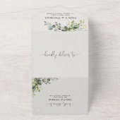 Eucalyptus All in One Wedding Invite Einladung (Außenbereich)