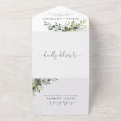 Eucalyptus All in One Wedding Invite Einladung (Außenbereich)