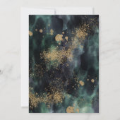 Eucalyptus Ampersand Gold Green Wedding Einladung (Rückseite)