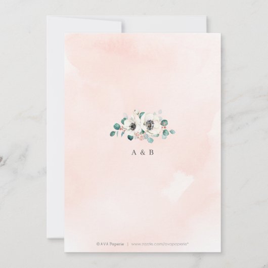 Eucalyptus anemone Probe Einladung (Rückseite)