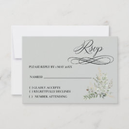 Eucalyptus-Antwortkarte RSVP Karte