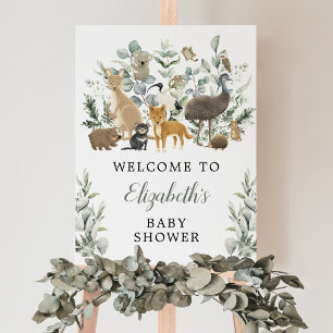 Eucalyptus Australian Animals Baby Show Poster