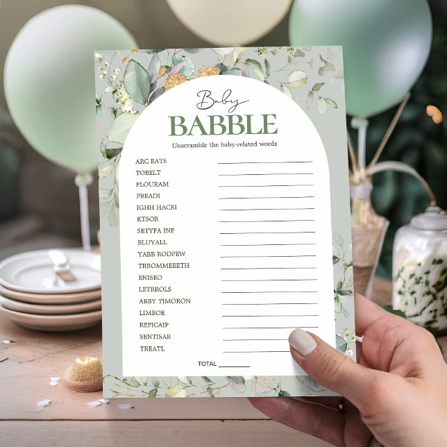 Eucalyptus Baby Babble Word Scramble Games (Von Creator hochgeladen)