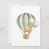 Eucalyptus Baby Boy Shower Einladung (Rückseite)