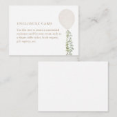 Eucalyptus Baby Dusche Begleitkarte (Vorne/Hinten)