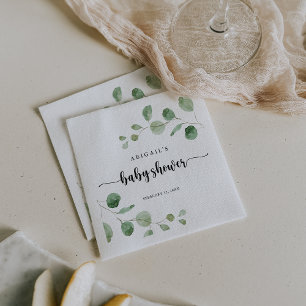 Eucalyptus Baby Dusche Napkins Serviette