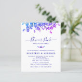 Eucalyptus Baby Gender Reveal Blue Pink (Stehend Vorderseite)