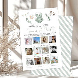 Eucalyptus Baby Girl Dusche Wie alt Mama Vater Spi