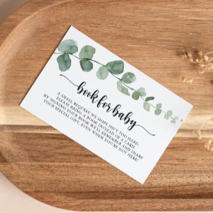 Eucalyptus Baby Showbuchanfrage Begleitkarte