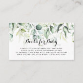 Eucalyptus Baby Showbuchanfrage Begleitkarte (Vorderseite)