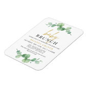 Eucalyptus Baby Shower Brunch Einladung Magnet (Linke Seite)