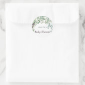 Eucalyptus Baby Shower Classic Round Sticker (Tasche)