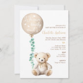 Eucalyptus Baby Shower Einladung (Vorderseite)