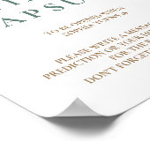 Eucalyptus Baby Shower Time Kapsel Poster (Ecke)