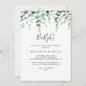 Eucalyptus BabyQ Baby Shower Barbecue Einladung (Vorderseite)