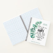 Eucalyptus Bible Verse About Hope Prayer Journal Notizblock (Innenseite)