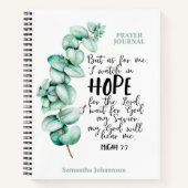 Eucalyptus Bible Verse About Hope Prayer Journal Notizblock (Vorderseite)