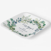 Eucalyptus Birthday Pappteller (Gewinkelt)