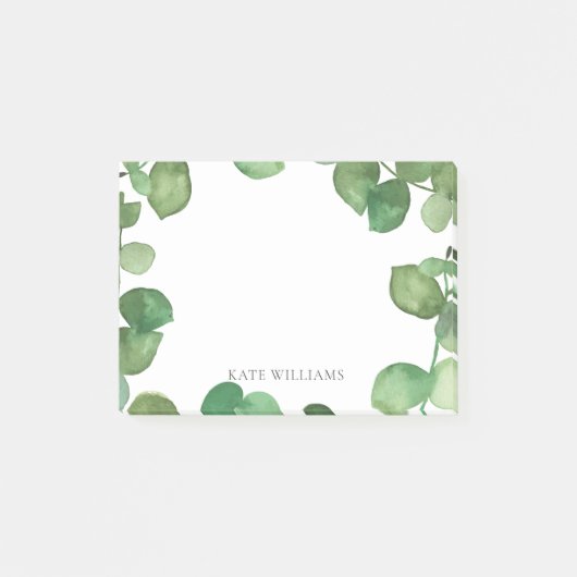 Eucalyptus-Blätter hinzufügen Post-it Klebezettel (Vorderseite)