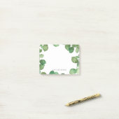 Eucalyptus-Blätter hinzufügen Post-it Klebezettel (Auf Schreibtisch)