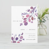 Eucalyptus-Blätter in Aquarellfarbe Karte (Stehend Vorderseite)