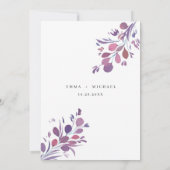 Eucalyptus-Blätter in Aquarellfarbe Karte (Rückseite)