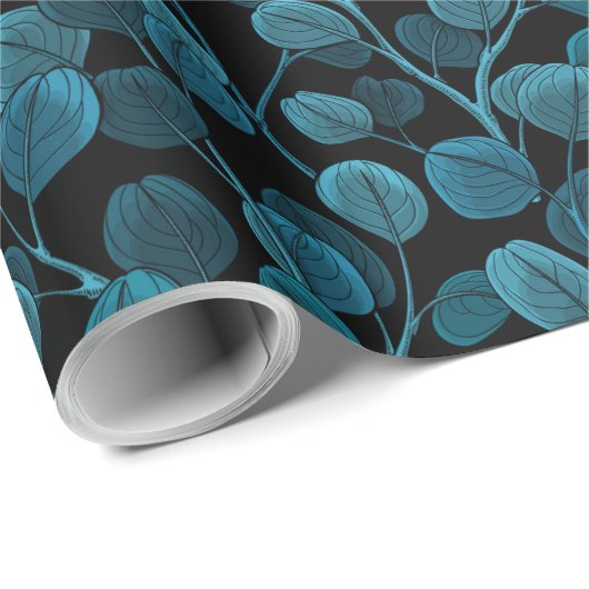 eucalyptus_blue geschenkpapier (Rolleneckpunkt)