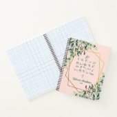 Eucalyptus Blush Gold Otiot Paleo Hebrew Alephbet Notizblock (Innenseite)