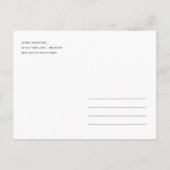 EUCALYPTUS BLUSH ROSE KRAFT PINK WORKSHOP EREIGNIS ANKÜNDIGUNGSPOSTKARTE (Rückseite)