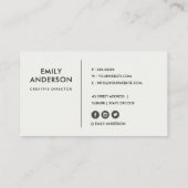 EUCALYPTUS BLUSH ROSE PINK FOLIAGE WATERCOLOR VISITENKARTE (Rückseite)