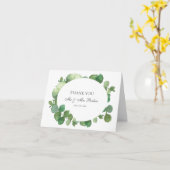 Eucalyptus Boho Greenerenerity Wedding Vielen Dank Karte (Gelbe Blume)