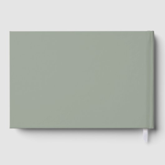 Eucalyptus Boho Greenery Wedding Gästebuch (Rückseite)