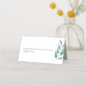 Eucalyptus Botanical Greenery Garden Wedding Platzkarte (Vorderseite)