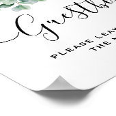 Eucalyptus Botanical Greenery Wedding Poster (Ecke)