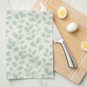 Eucalyptus Botanical Pattern Geschirrtuch (Viertel Falte)