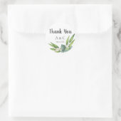 Eucalyptus Bouquet Personalisiert Gefallen Runder Aufkleber (Tasche)