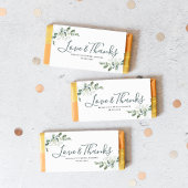 Eucalyptus Brautparty Candy Bar Wrapper