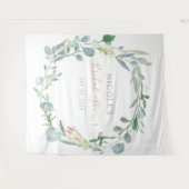 Eucalyptus-Brautparty Wandteppich (Vorderseite (Horizontal))