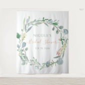 Eucalyptus-Brautparty Wandteppich (Vorderseite)