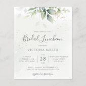 Eucalyptus Bridal Luncheon Einladung (Vorderseite)