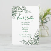 EUCALYPTUS BRIDAL SHOWER EINLADUNG (Stehend Vorderseite)